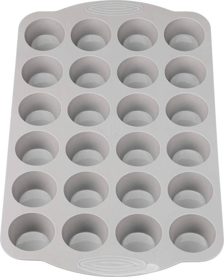 Comfort Muffinplaat van siliconen met handgrepen XXL Muffinvorm voor grote muffins 24 stuks