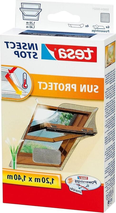 Comfort Vliegenhor voor dakramen Raamhor Zonwerend Snijd op maat Horraam antraciet 120 cm x 140 cm Bescherming tegen insecten Raamscherm