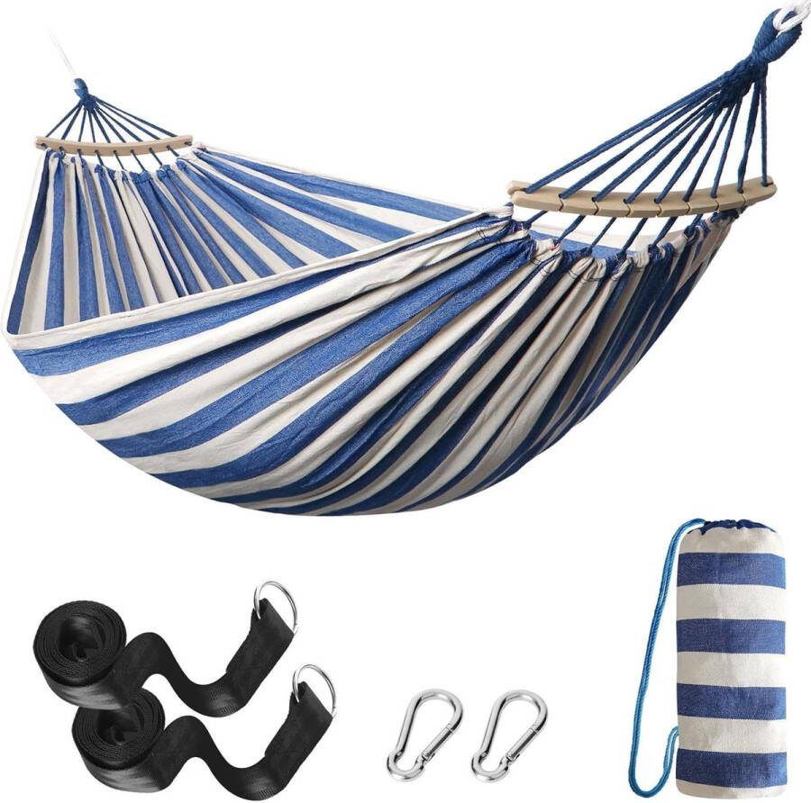 Comfortabele katoenen hangmat duurzaam en draagbaar perfect voor kamperen buiten indoor patio achtertuin