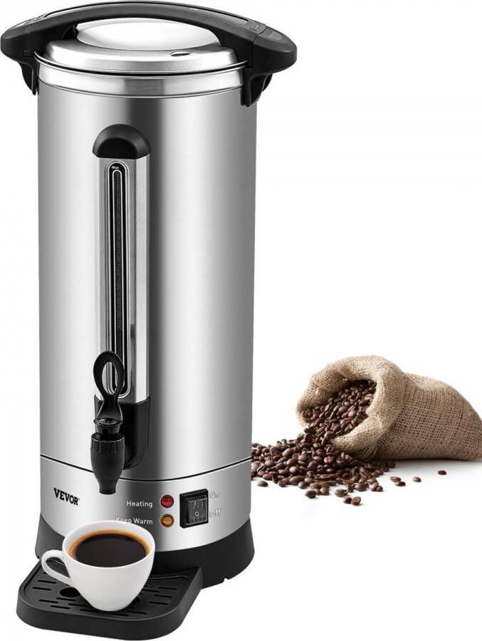 Commerciële hete drankdispenser koffie heetwaterdispenser 110 kopjes 1500W verwarmde container heetwaterdispenser 16 4L verwarmde container sapemmer voor kantoor feesten café picknick enz