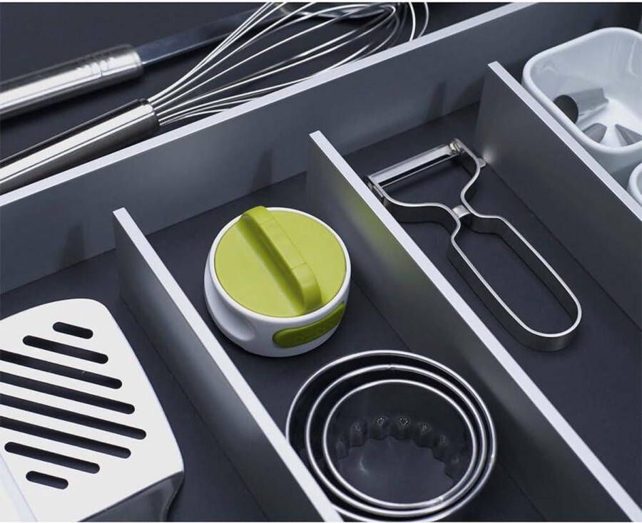 Compacte blikopener met automatische grip wit groen klein