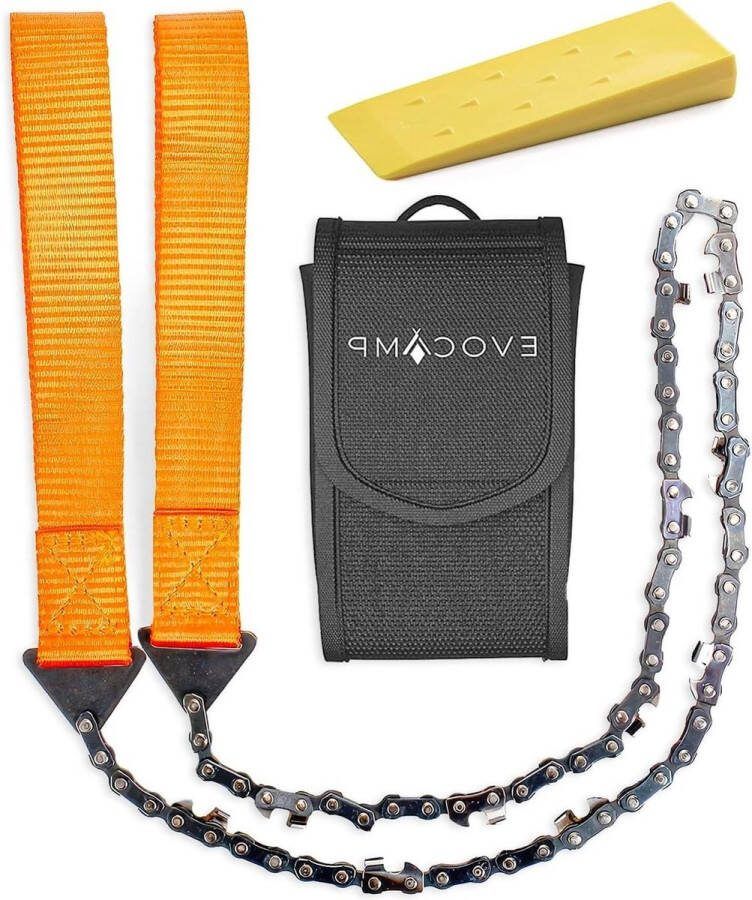 Compacte en opvouwbare bushcraft handzaag met 33 kettingschakels draagbare zaag 65 cm met tas draadzaag voor houtbewerking