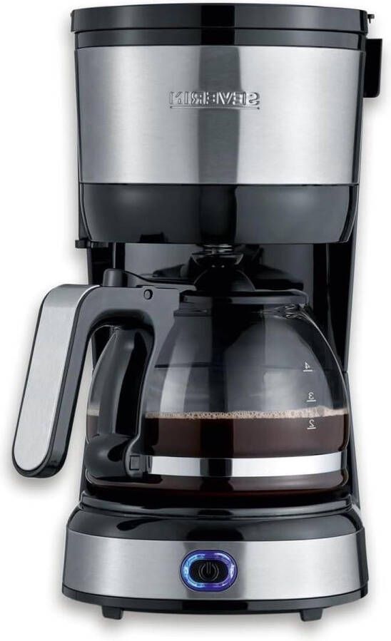 Compacte filter koffiemachine Maximaal 4 kopjes Permanent zwenkfilter RVS Zwart