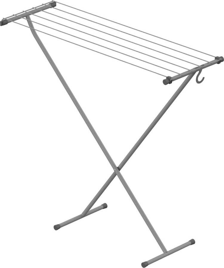 Compacte Space Grey Wasdroger met Opberghaak Praktisch en Stabiel Neemt Weinig Ruimte In 90 x 32 x 83 cm 55 m Droogoppervlak Kwaliteit van het Sterkste Droogrek van Zweden