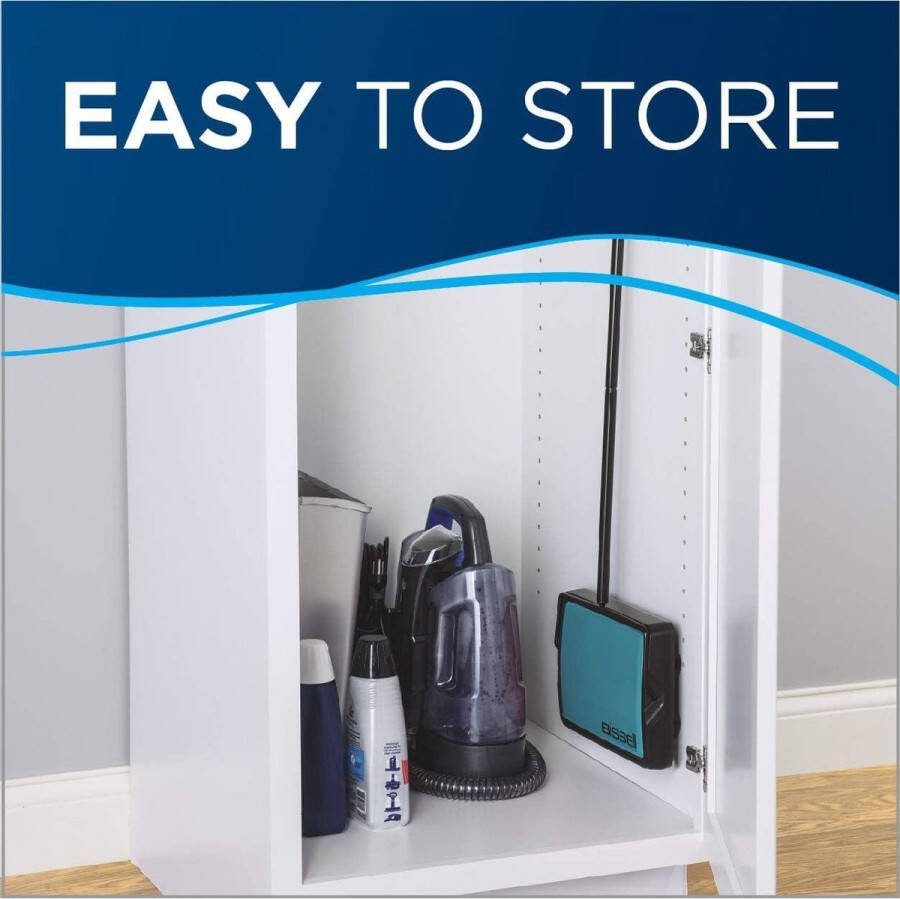 Compacte tapijt- en vloerveger 2484A groenblauw Easy Sweep