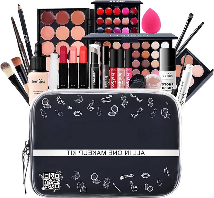 Complete Make up koffer 24 stuks All in one make-upset Vrouwen Dames Cosmetics Beautybox Complete Make up koffer