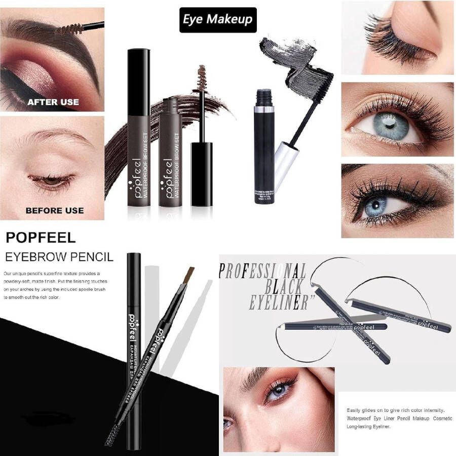 Complete Make up koffer 24Stukken Essentiële Startset voor Vrouwen Oogschaduw-Lipgloss-Concealer Draagbare Cosmetische Set Complete Make up koffer