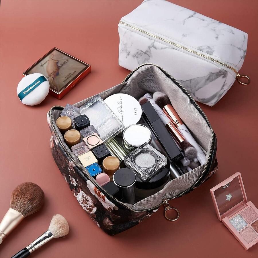 Complete Make up koffer Toilettas voor dames grote capaciteit cosmetica tasje make up tasjes reistasje vakken pennenetui. Complete Make up koffer