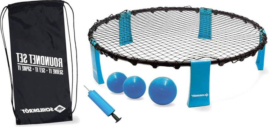 Complete set voor onmiddellijke start verschillende kleuren incl. 3 ballen balpomp en draagtas plezierfactor voor jong en oud