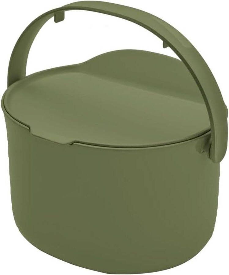 Compostbak 33 liter olijfgroen Bokashi Daily met luchtfilter