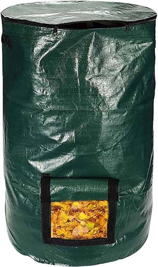 Compostbak snelle compostbak moderne mini snelle compostcompost composter voor balkon tuin keuken en terras met deksel en compost-uitneemvenster (34 gallon)