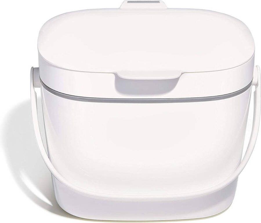 Compostemmer (662 l) wit met ergonomische handgreep voor grip