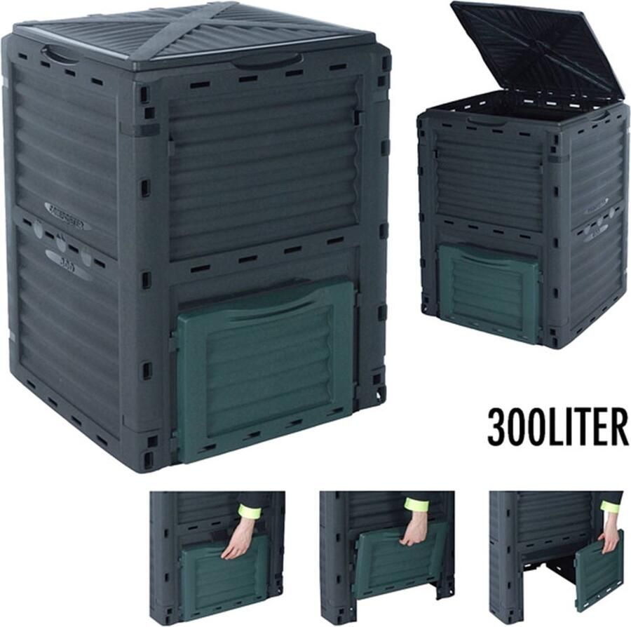 Compostvat 300L-vierkant model-61x61x83 cm