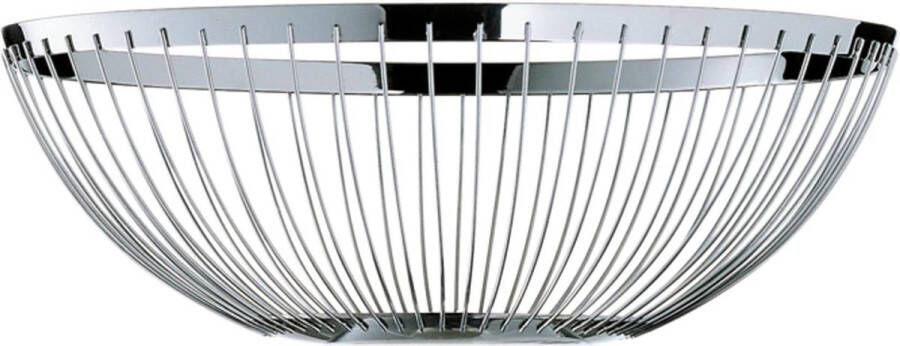 Concept fruitmand groot 26 cm decoratieve fruitschaal zilver broodmand roestvrij staal gepolijst WMF friut basket