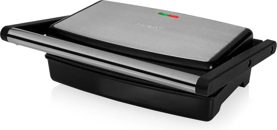 Contactgrill 180⁰ te openen Tafelgrill 1500 Watt RVS