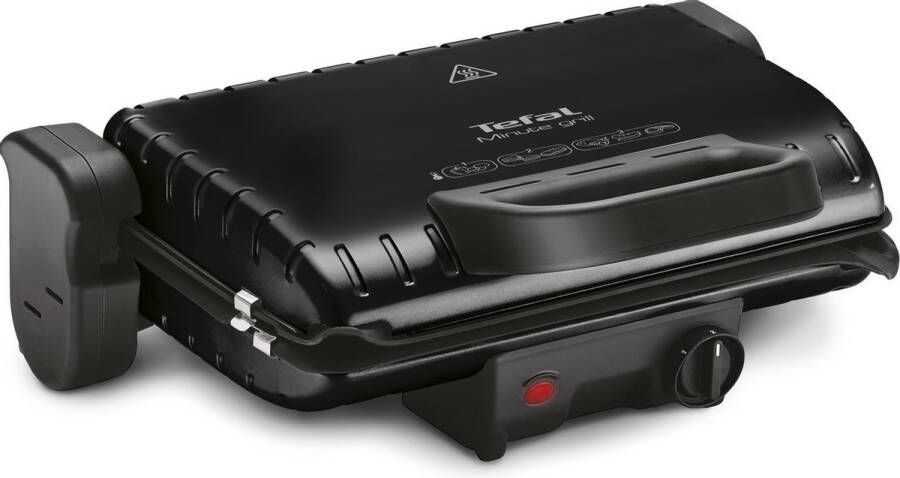 Contactgrill Tosti IJzer Panini Grill Anti Aanbaklaag 1600W Zwart
