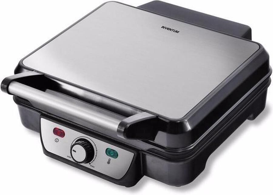 Contactgrill Tosti IJzer Panini Grill Anti Aanbaklaag 1800W Zwart