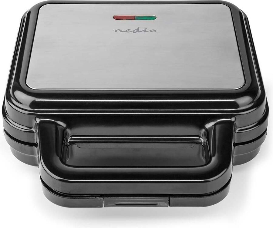 Contactgrill Tosti IJzer Panini Grill Anti Aanbaklaag 700W Zwart