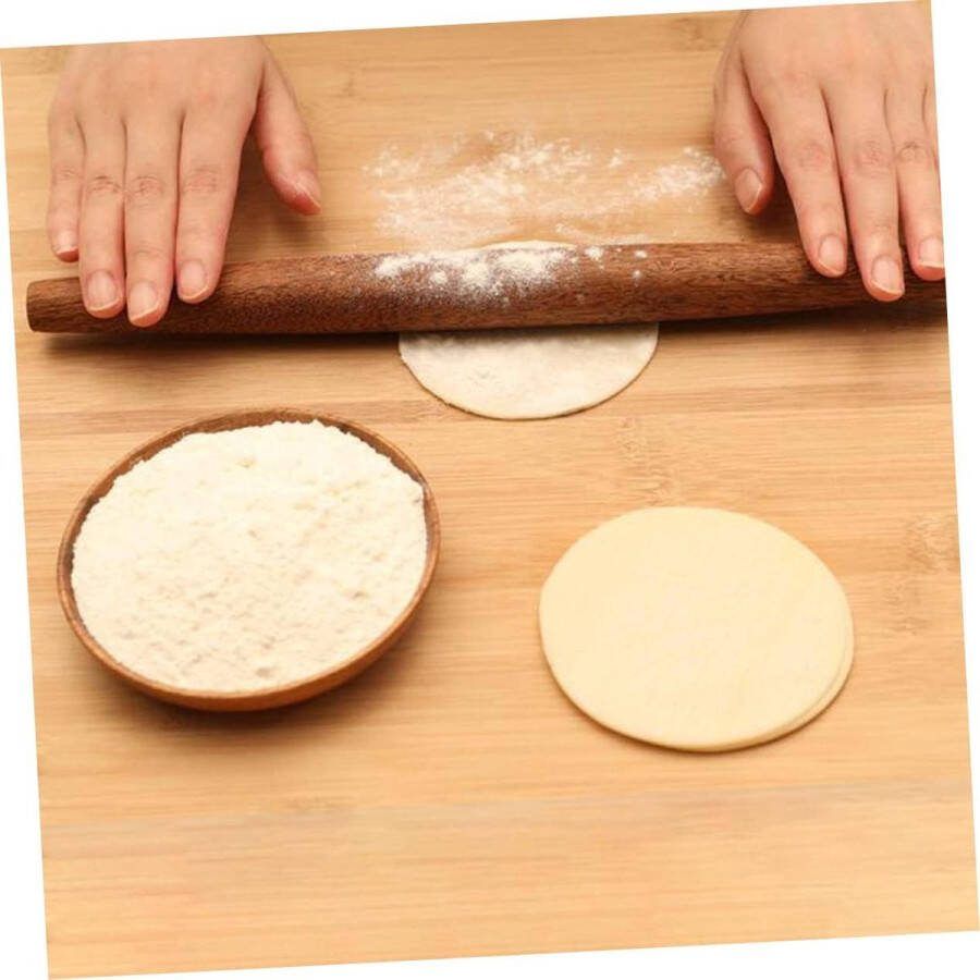 Cookie 2-delige deegroller koekjesdeegroller tortellini-noedels kookroller Franse deegroller minitools mini-pizza keukendeegroller bakaccessoires hout