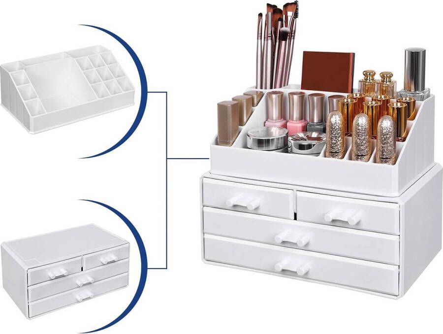 Cosmetic Storage Make-up Organiser Made of Acrylic Drawers