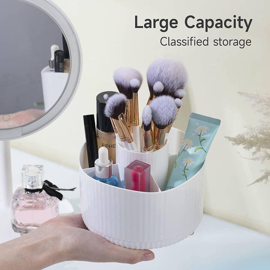 Cosmetica make-up organizer 360° draaibare opbergdoos cosmetica-organizer voor kamer decoratie kaptafel slaapkamer badkamer