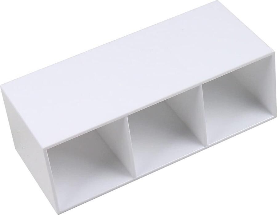 Cosmetica-organizer make-up-organizer met 3 vakken cosmetica-kwastenhouder opbergdoos voor kwasten eyeliner lippenstift borstel poeder