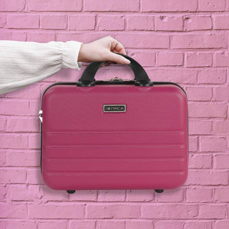Cosmetische koffer met harde schaal groot beautycase dames trolley en handbagagekoffer: beautycase met harde schaal cosmetische tas make-uptas groot ideaal voor op reis