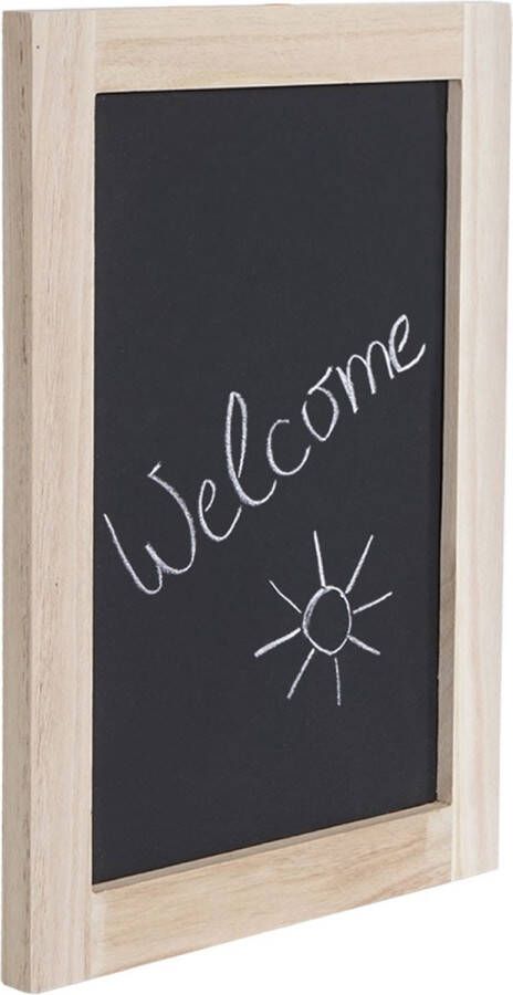 Cosmo Casa Bordwand Krijtbord- Schrijfbord- Lei-bord- Decoratief bord- Memobord 40x30cm