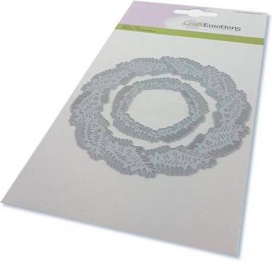 Craft Emotions stansmal 115633 0532 krans van dennentakken