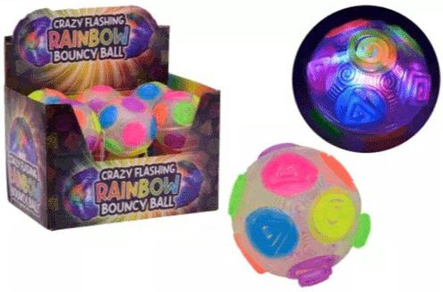 Crazyflashing regenboog stuiterbal 12 stuks