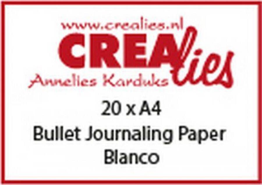 Crealies Basis A4 bullet journaling paper blanco (20x) CLBS107 A4