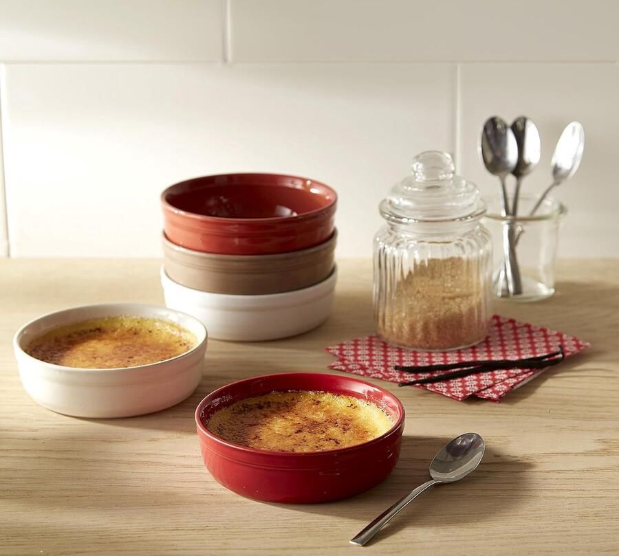 Crème Brûlée Ramekin Schotel klei set van 2
