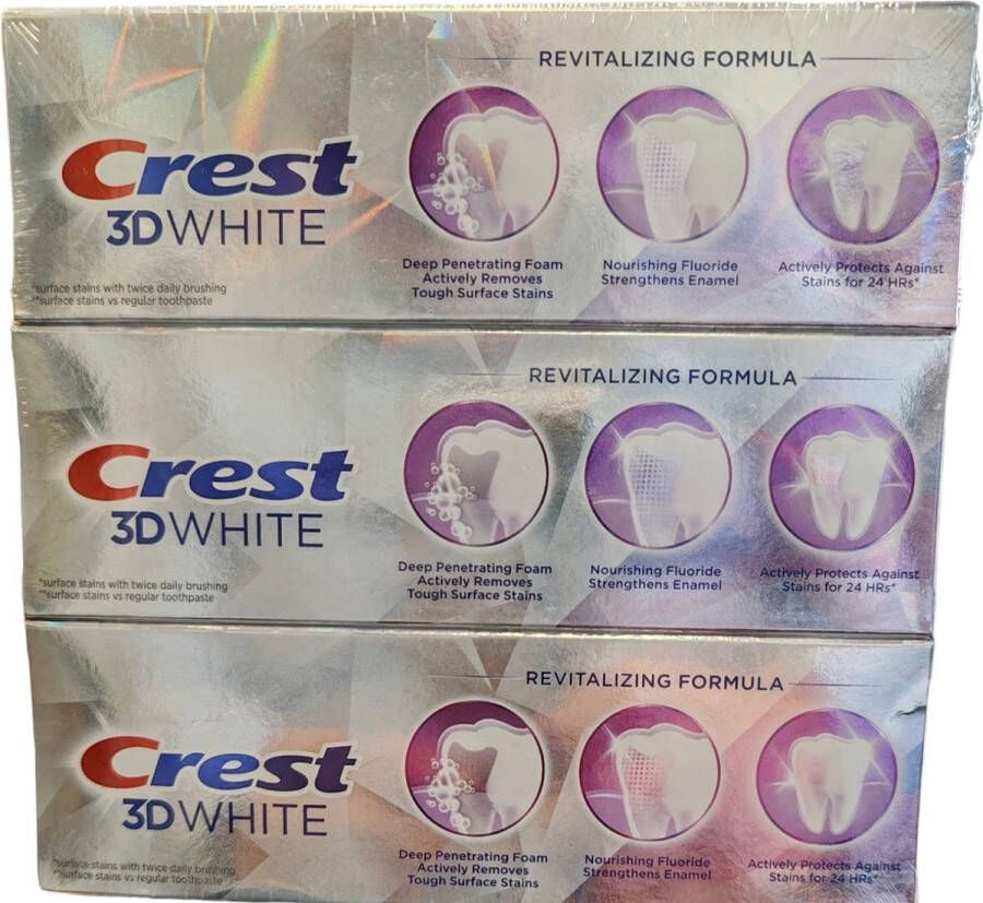 Crest 3D Brilliance White tandpasta 135 gram 3 stuks