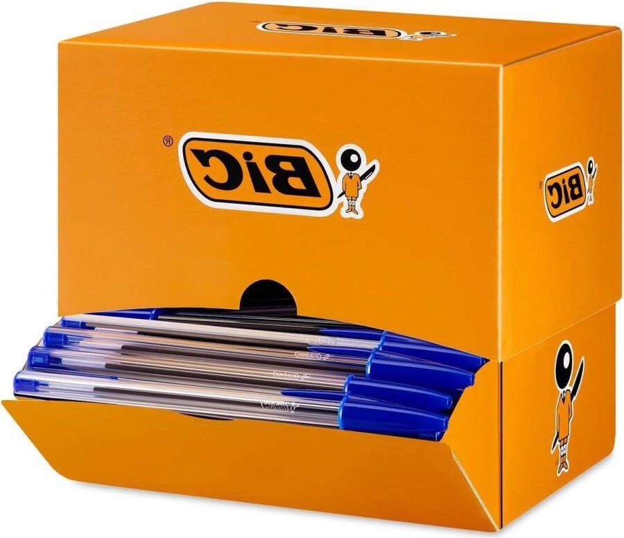 Cristal Value Pack Balpen Blauw 150 Ballen 04mm Lijndikte Onuitwisbaar