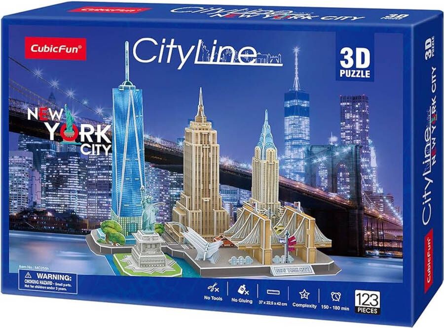 Cubic Fun 3D Puzzel City Line New York City 1 stuk