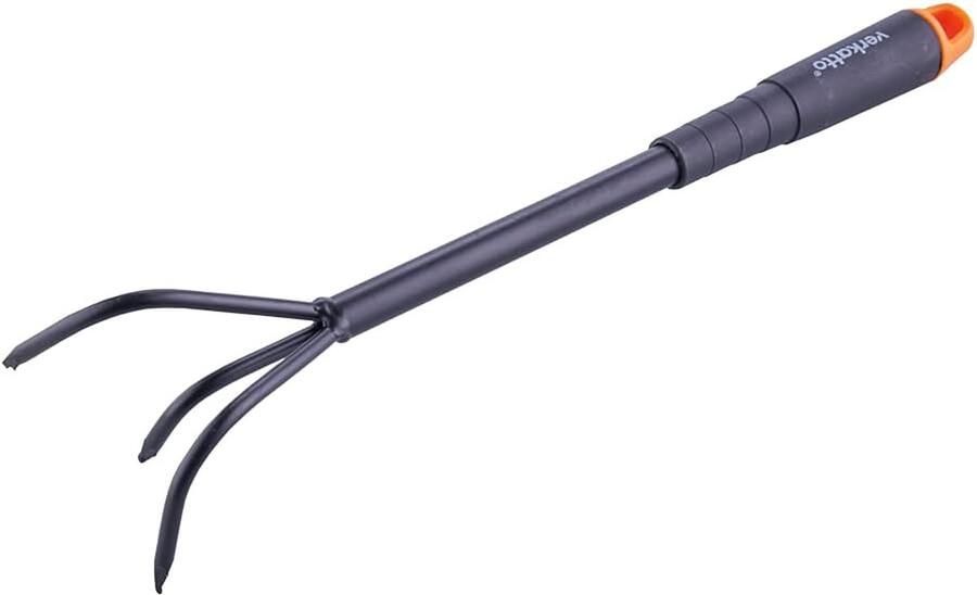 Cultivator voor tuinonderhoud handmatige cultivatie met 3 klauwen tuinklauwhandploeg voor het solderen en beluchten van de grond breedte 9cm staal