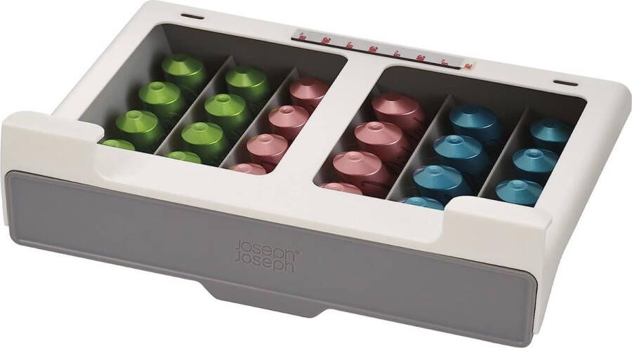 CupboardStore Ruimtebesparend Koffiepod Houder Lade 30 stuks geschikt voor Nespresso originele capsules