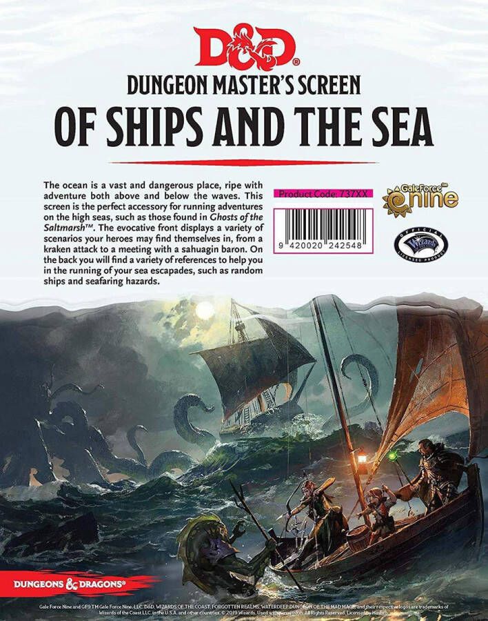 D&D Of Ships and of Sea DM Screen