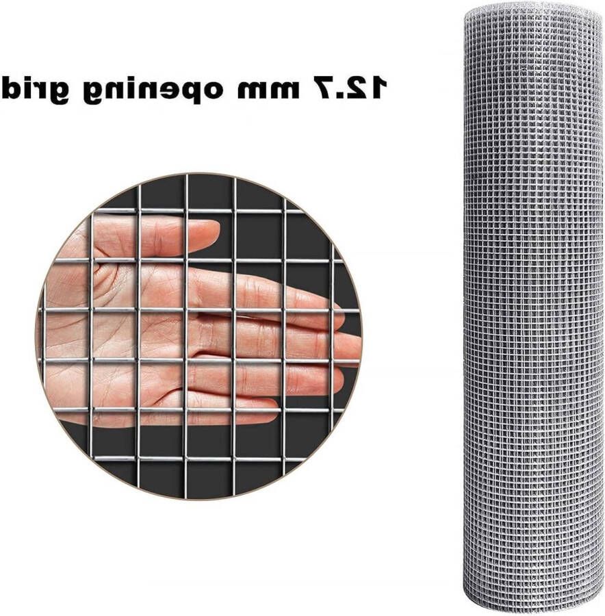 DA008 woelmuis volièregaas kippengaas 127 mm verzinkt en gepuntgelast gaas thermisch verzinkt gelast draadgaas 08 mm omheining draadgaas