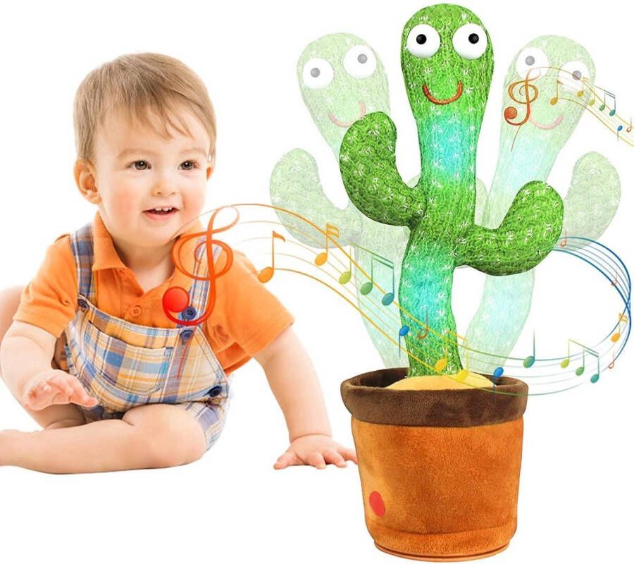 Dansende cactus Pratende cactus Baby speelgoed Dancing cactus Zingende cactus Speelgoed met geluid USB opladen