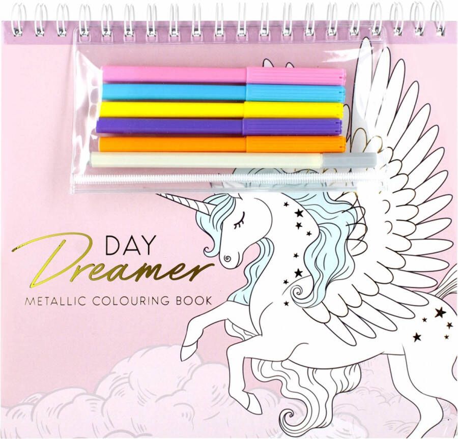 Day Dreamer Creatieve set Eenhoorn kleurplaten stickers viltstiften