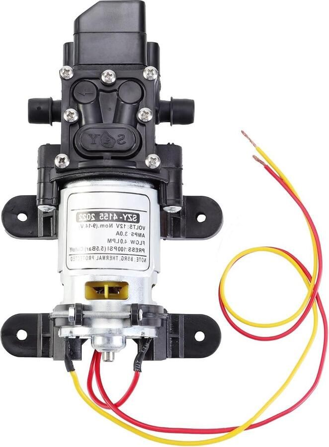 DC 12 V waterpomp met hoge druk elektrisch zelfaanzuigend 100 psi 4 l min met drukschakelaar