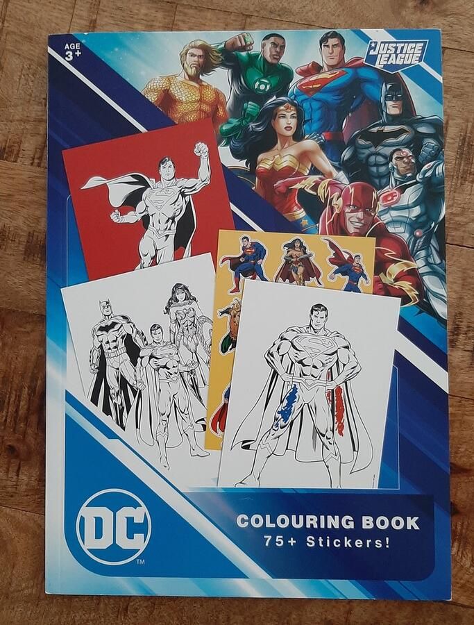DC Colouring Book ※ 75 Stickers Kleurboek