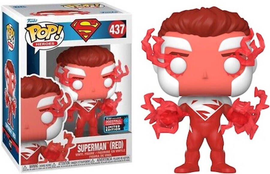 Funko Pop! DC Comics Superman (RED) #437 2022 Exclusive Limited Edition