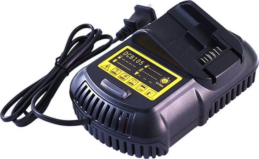 DCB105 Lader Charger compatibel met 20V batterijen voor DeWalt