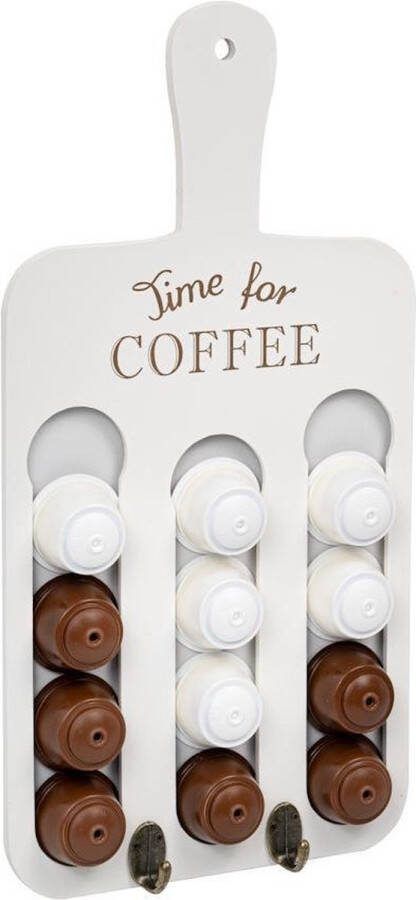 Decopatent Capsulehouder Dolce Gusto Hangende Capsule houder voor 12 Stuks dolce gusto koffie cups Cuphouder Wit