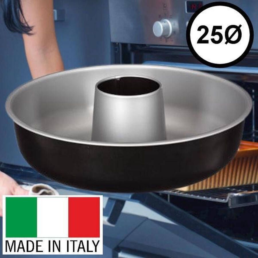 Decopatent Tulband bakvorm Ø25 Cm ROND Metaal Tulbandvorm Anti-aanbak Ronde Bakvorm Cakevorm Taartvorm