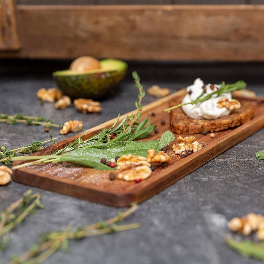 Decoratief dienblad acacia 30 x 12 x 1 cm houten dienblad decoratie langwerpig dienblad hout houten plank decoratie houten dienblad rechthoekig decoratief dienblad hout langwerpig dienblad klein