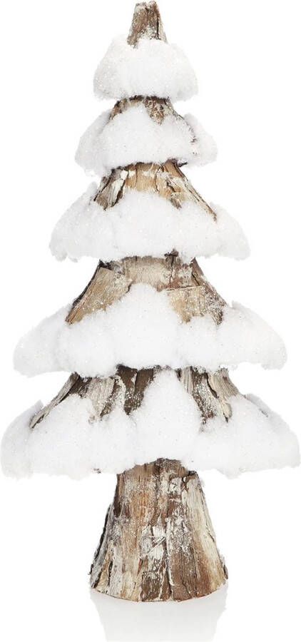 Decoratieve kerstboom kleine decoratieve boom geweldige tafeldecoraties ideaal voor de adventstijd complementeert kransen en guirlandes (38cm met sneeuwwitje)