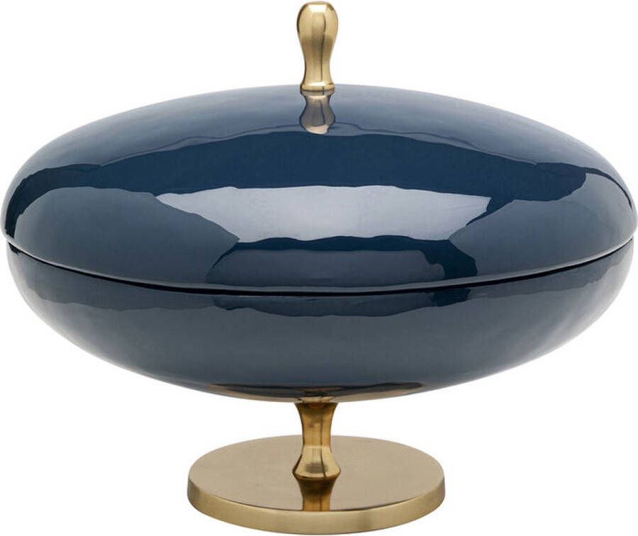 Decoratieve Schaal met Deksel Salome Blauw 24cm